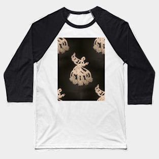 Tatted Angel Motif Baseball T-Shirt